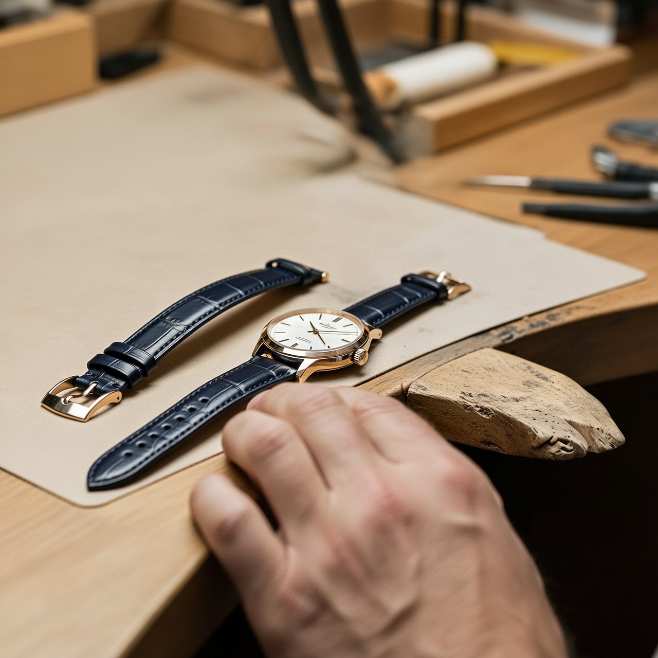 Watch strap fitting at The Wishing Well, Brighton